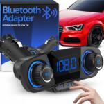 RETOO Autós Fm Bluetooth Transmitter 5.0 Usb Multifunkciós 8IN1 Kijelző (transmiter FM USB DO Auta samochodu nadajniki)