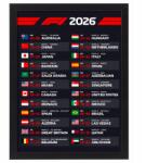 BELATONI Forma-1-es naptár a 2026-es F1-es szezonra 40x30 cm-es képkeretben (F1 kalendarz 2026)