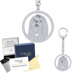 Mejk Jewellery Kulcstartó Kutyával Maltese Ezüst 925 Ajándék Ékszer Nő Gravírozás (gadżet srebrny do kluczy z psem Maltese)