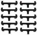 Sanitline Fekete Távtartók Lineáris Folyóka Rácsához 10 db (DSLB)