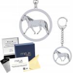 Mejk Jewellery Ezüst kulcstartó Hucul ló 925 Ajándék Ékszer Gravírozás Ingyenes (brelok srebrny z Koń Huculski)