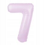 PartyPal Fólia lufi Szám 7 Lila 100cm nagy héliumos lufi