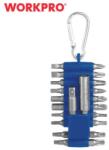 WORKPRO Bitkészlet karabinerrel 25mm 20db (WP408270)