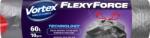 Vortex Торби за отпадъци с връзки Vortex - Flexy Force, 60 l, 10 броя (1100029397)