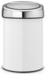 Brabantia Кош за отпадъци Brabantia - Touch Bin, 3 l, White (647216)