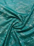 Hiko Set 2 draperii Hiko Goldie COMFY Istanbul, catifea imprimata, verde smarald auriu, cu rejansa creion, 6, 5cm (100007807)