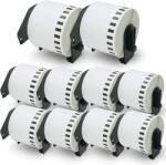 NEOMAX КОМПЛЕКТ 10 ЛЕНТИ ЗА ЕТИКЕТНИ ПРИНТЕРИ BROTHER ТИП QL - CONTINUOUS PAPER TAPE - 62 mm x 30, 48 m - 10 броя DK22205 (DK-22205) - PN LBDK-22205x10 - (300BRADK22205NB)