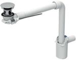 Geberit - Sifon economic pentru lavoare cu preaplin, scurgere cu tijă, crom 152.072. 21.1 (152.072.21.1)