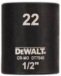 DEWALT DT7540-QZ Extreme Impact dugókulcs, 1/2" , rövid, 22 mm (DT7540-QZ)