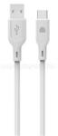 Dviced Cable USB-A to USB-C silicone 1, 25m - White (DV110006) (DV110006)