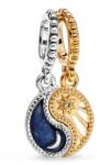PANDORA 762678C01 Kéttónusú szétválasztható nap és hold függő charm (Ag 925/1000, 2 g)