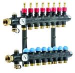 Wavin 4-es műanyag osztó-gyűjtő átfolyásmérővel (RSHCMA04N)