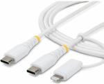 StarTech USB 2.0 Type C - Lightning Összekötő Fehér 1m 1M-U2-LNTC-CABLE (1M-U2-LNTC-CABLE)