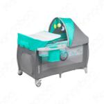 LIONELO Sven Plus emelhető utazóágy Turquoise/Grey