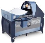 LIONELO Sven Plus utazóágy emelhető+napfénytető Blue Navy