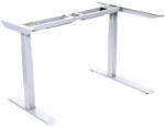 FlexiSpot L-alakú hárommotoros állítható íróasztal E3L, fehér 125 kg teherbírás, 60-123cm magasságállítás, Jobb- és balkezes kialakításhoz is (E3LW)