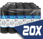  Szemeteszsák fekete 70x110 20mikron 135L 10db/tekercs (20 tekercs) (SZ13520F-GYUJTO)