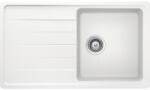 SCHOCK Schock Element D-100 konyhai mosogatótálca Cristalite Alpina 860 x 500 mm, gránit kompozit, megfordítható, hagyományos beépítés, fehér (ELED100ALPI)