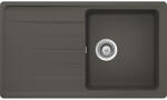 SCHOCK Schock Element D-100 konyhai mosogatótálca Cristalite Asphalt 860 x 500 mm, gránit kompozit, megfordítható, hagyományos beépítés, aszfaltszürke (ELED100ASPH)