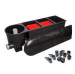  3 kamrás vortex gravitációs szűrő 25000 literes tavakhoz tetővel