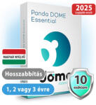 Panda Dome Essential HUN 10 Eszköz 3 év online vírusirtó szoftver (hosszabbítás) (W01YPDE0E10_hosszabbitas_3ev)