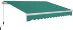 Outsunny Copertina Soare Retractabila cu Manivela, Outsunny, Metal si Aluminiu, Verde, 400x250cm | Aosom Romania (840-151GN)