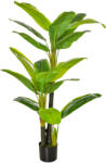 HOMCOM Bananier Planta in Ghiveci Bananier Artificial, Planta Artificiala de Interior si Exterior, 150 cm | Aosom Romania (830-439)