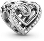 PANDORA Moments People 799270C01 Szikrázó összefonódó szívek charm (Ag 925/1000, 2, 4 g)