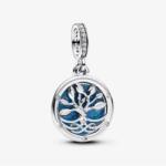 PANDORA Moments 793599C01 Sötétben világító végtelen fa dupla függő charm (Ag925/1000, 2 g)