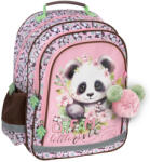 DERFORM Ghiozdan scoala Derform PL15BPA10, 3 fermoare, 38 x 28 x 16 cm, Motiv panda (PL15BPA10)