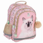 DERFORM Ghiozdan scoala Derform Cleo&Frank PL15BCF45, 3 fermoare, 38 x 28 x 16 cm, Sweet heart (PL15BCF45)