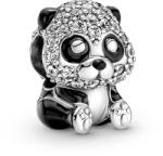 PANDORA Moments 790771C01 Csillogó cuki panda charm (Ag 925/1000, 2, 8g)