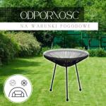 SPRINGOS kerti Asztal 50x40x40cm - Fekete (GF0090)