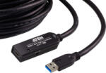 ATEN Cablu prelungitor, Aten, 10 m, USB 3.2, Negru (ue331c)