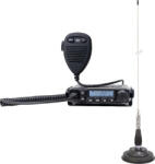 PNI Pachet Statie radio CB PNI Escort HP 6500 PRO ASQ VOX NRC cu antena CB PNI ML100 lungime 100 cm (pni-pack143) Statii radio