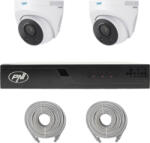 PNI Pachet supraveghere video NVR POE PNI House IP710J 2 camere PNI IP505J 5MP si 2 cabluri UTP CAT6 20 metri incluse (pni-ip710-2ip5)