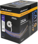 Qoltec Cablu De Retea Utp Qoltec Cat6 305m Pvc Gri Cat6 Utp 305 m Pvc Gri Destinat Instalarilor Interioare Transmiterea Datelor Si Energiei (50359)