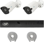 PNI Pachet supraveghere video NVR POE PNI House IP710J 2 camere PNI IP818J 8MP si 2 cabluri UTP CAT6 20 metri incluse (pni-ip710-2i8)