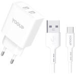 YOOUP NC76-B hálózati töltő 12W, dupla USB-A aljzattal (NC76-B)