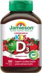 Jamieson Vitamina D3 pentru copii, 400 IU, 100 comprimate masticabile, Jamieson