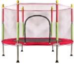  Gyermek kerti trambulin hálóval 140cm piros (KX3936)