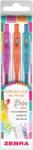Zebra Sarasa Clip Gelpen 0, 7 Boho vibes 3 db zseléstoll készlet 99432 (99432)