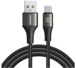 JOYROOM light-speed adatkábel, usb - type-c, 100w, gyorstöltő, 120cm, törésgátló, fekete (SA25-AC6_B)