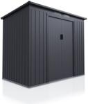Juskys Fém kerti házikó tolóajtókkal 218 x 132 x 174 cm (302182)