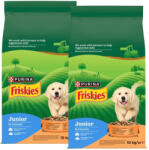 Friskies Friskies Junior kutyakaja csirkével és zöldségekkel, tejjel 2x10 kg