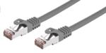 C-Tech Кабел C-TECH CB-PP6F-1 patchcord Cat6, FTP, сив, 1 м (CB-PP6F-1)