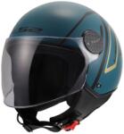 LS2 OF558 Sphere Lux II Minimum nyitott motoros bukósisak sötét kékeszöld