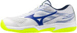 Mizuno Break Shot 5 Clay White/Dazzling Blue/Lightning Férfiteniszcipő EUR 44, 5