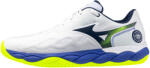 Mizuno Wave Enforce Court Clay White/Dazzling Blue/Lightning Férfiteniszcipő EUR 44, 5