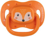 CANPOL BABIES Szilikon cumi szimmetrikus Cute animals 0-6m 1db narancssárga